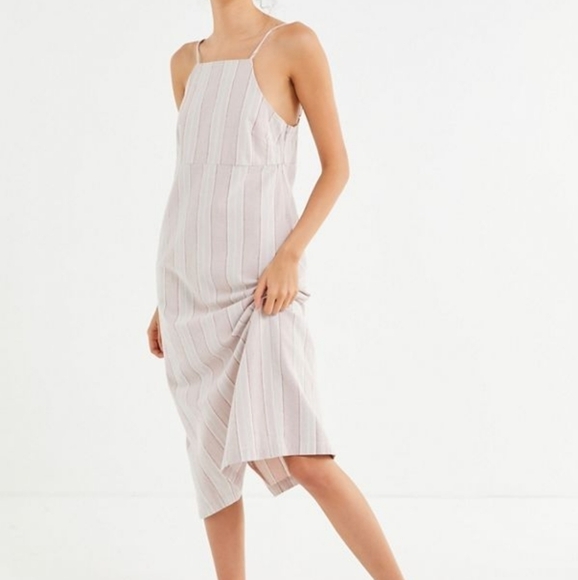 Urban Outfitters Sicily Button Side Midi Dress - Picture 1 of 6